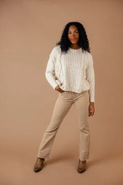 Sam High Rise Slim Bootcut Pants -Arla Fashion 028A2853