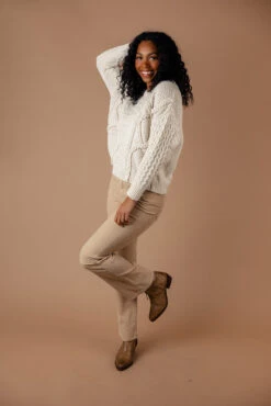 Sam High Rise Slim Bootcut Pants -Arla Fashion 028A2859