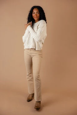 Sam High Rise Slim Bootcut Pants -Arla Fashion 028A2873