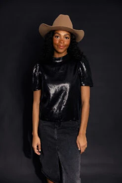 SALT Greenhaven Puff Sleeve Top -Arla Fashion 028A3041