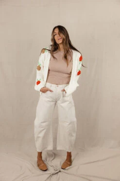 Agatha Floral Applique Cardigan -Arla Fashion 028A4510