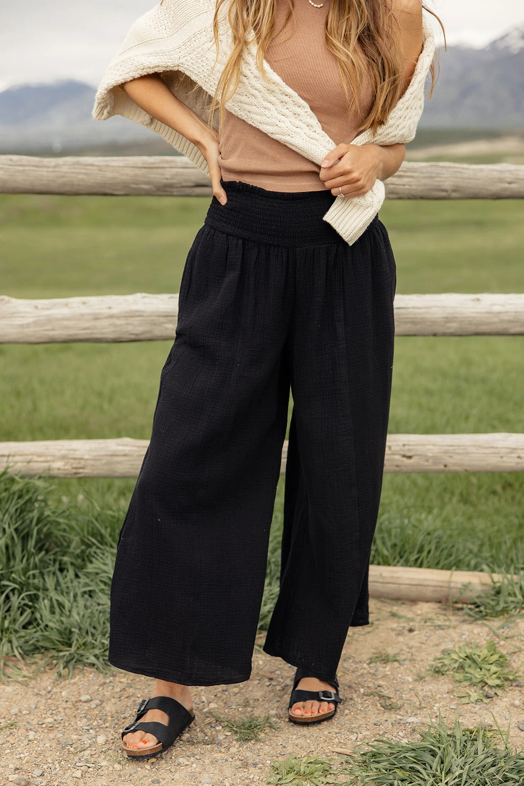 Someday Soon Smocked Pants 4 Someday Soon Smocked Pants - Image 2