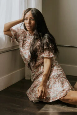 SALT Cressida Floral Ruffle Skirt 35 SALT Cressida Floral Ruffle Skirt -Arla Fashion 7W4A0128 ee696785 a468 489e 860b 218298494e14