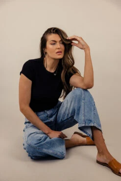 Allez Basic Ribbed Tee 20 Allez Basic Ribbed Tee -Arla Fashion 7W4A0924