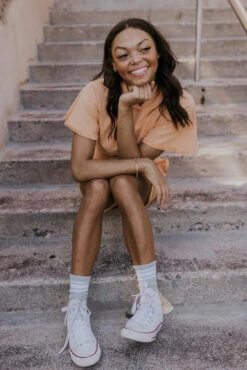 Hit It Out Of The Park Cropped Sweatshirt -Arla Fashion 7W4A1141