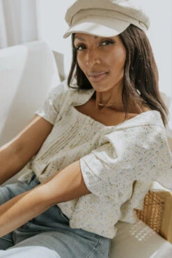 SALT Liliane Lace Trim Detail Blouse -Arla Fashion 7W4A1165 1