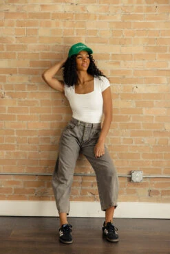 Be Cool My Hero Square Neck Top -Arla Fashion 7W4A1403