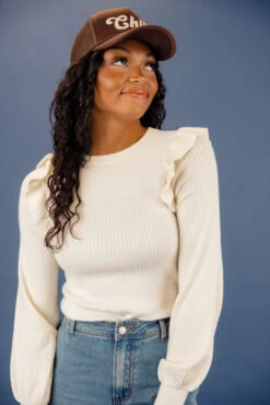 Meant To Be Ruffle Sweater