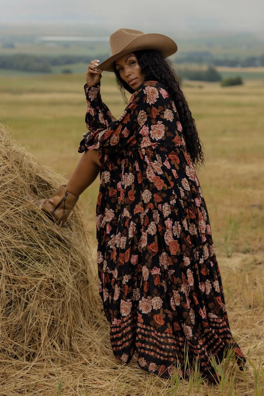 Free People Rows Of Roses Maxi 3 Free People Rows Of Roses Maxi