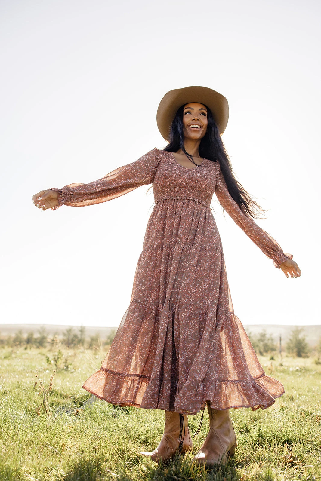 The Abbey Tiered Midi Dress 3 The Abbey Tiered Midi Dress