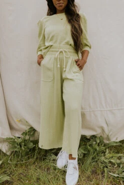 SALT Nadaline Textured Linen Set -Arla Fashion 7W4A3960