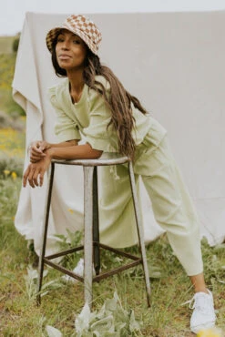 SALT Nadaline Textured Linen Set -Arla Fashion 7W4A3983