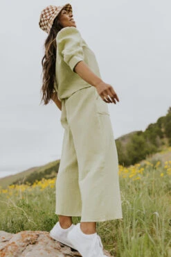 SALT Nadaline Textured Linen Set -Arla Fashion 7W4A4154