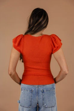 Unconditionally Ruffle Sleeve Top -Arla Fashion 7W4A4247