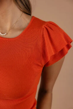 Unconditionally Ruffle Sleeve Top -Arla Fashion 7W4A4255