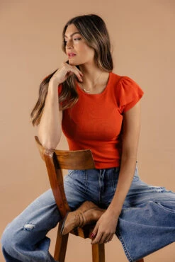 Unconditionally Ruffle Sleeve Top -Arla Fashion 7W4A4266