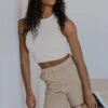 Willow Textured Cropped Tank
