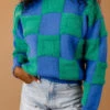 Daydreams Check Sweater