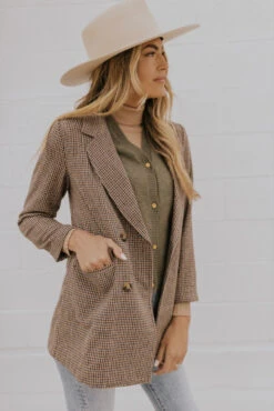 Cherish You Houndstooth Blazer