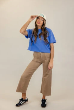 Skyler High Rise Raw Edge Pants -Arla Fashion 7W4A5150