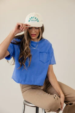 Out Of The Blue Crop Top