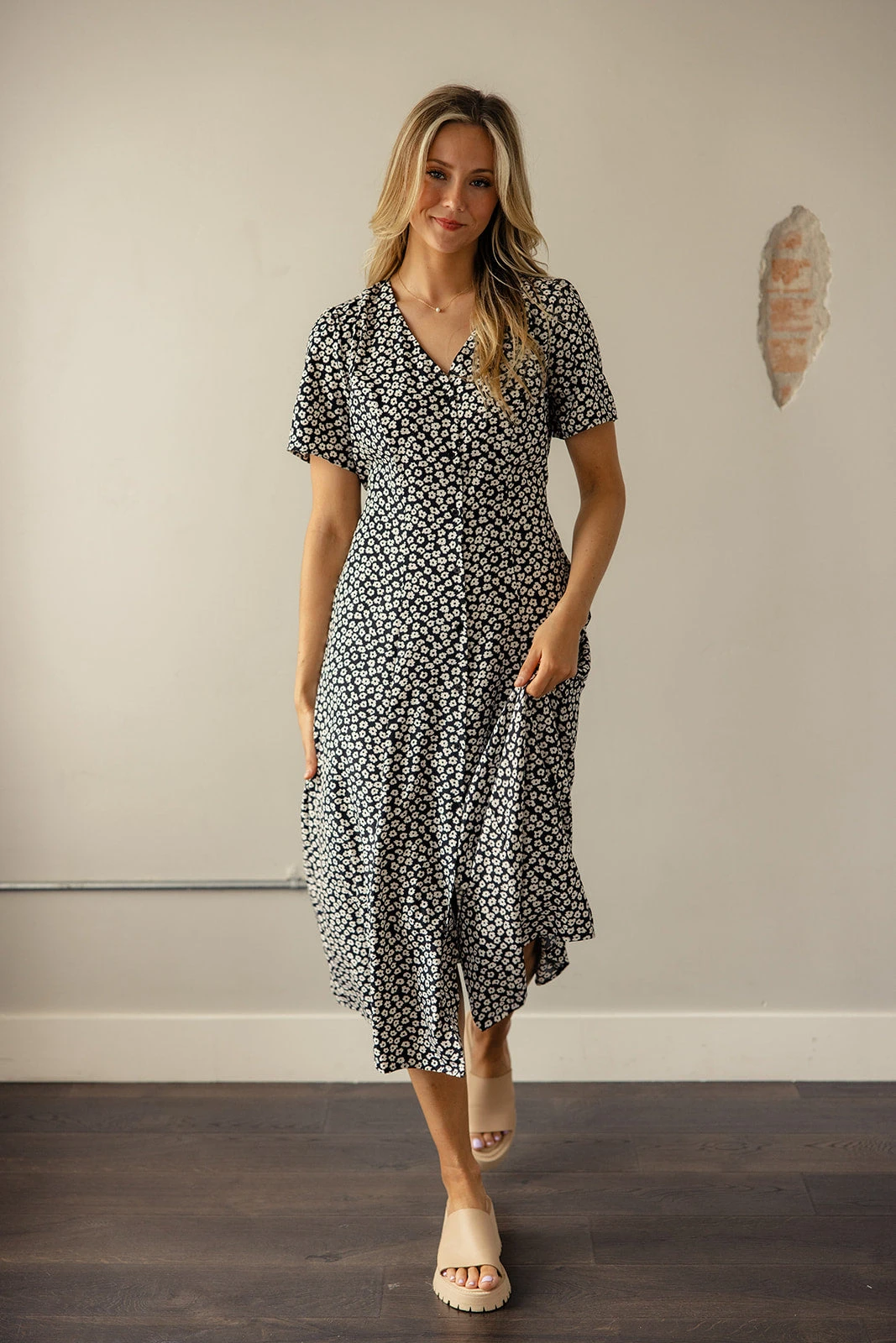 Janeen Floral Button Down Dress 4 Janeen Floral Button Down Dress - Image 2