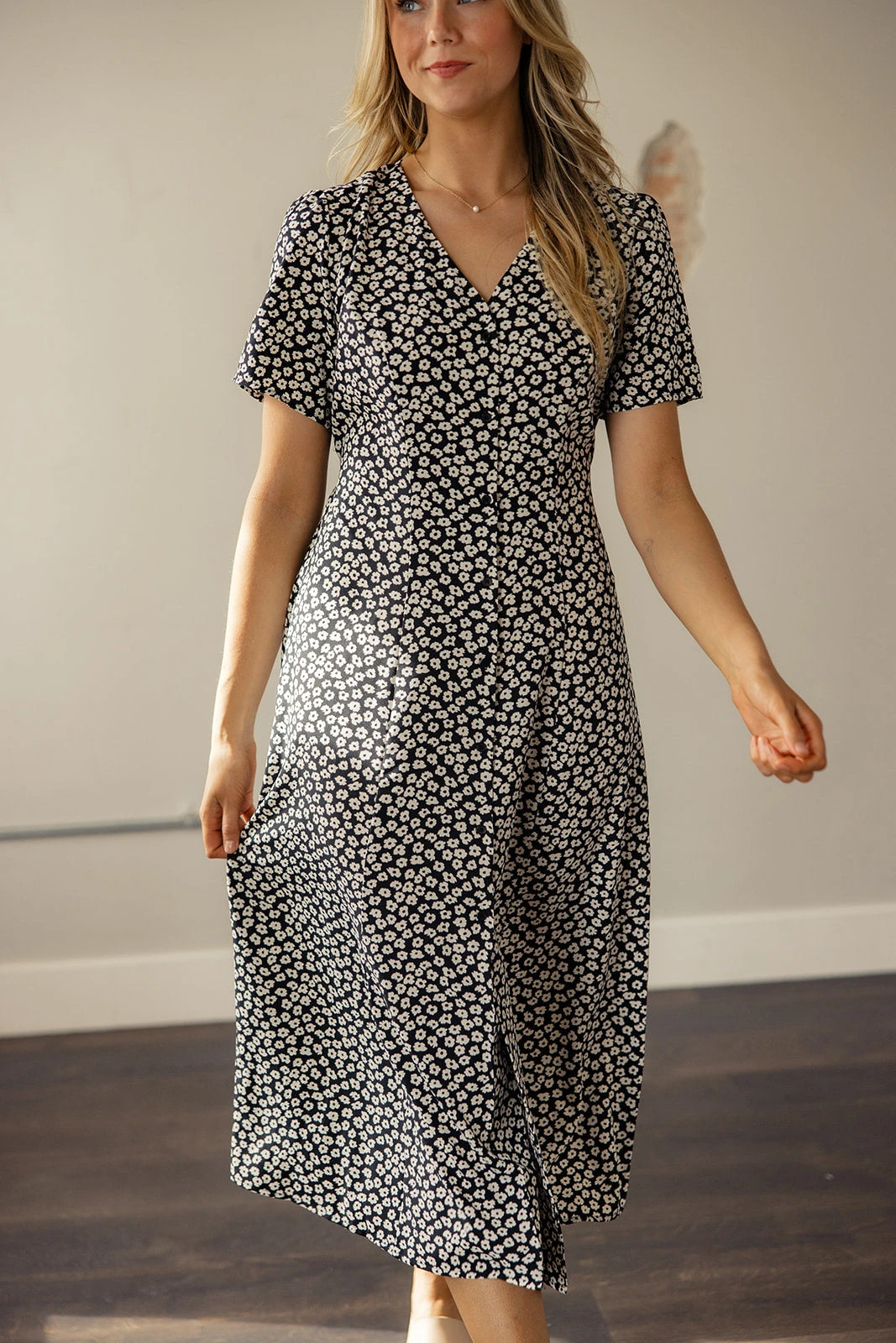 Janeen Floral Button Down Dress 8 Janeen Floral Button Down Dress - Image 6