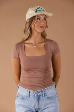 Be Cool My Hero Square Neck Top -Arla Fashion 7W4A6823