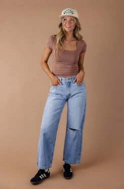 Be Cool My Hero Square Neck Top -Arla Fashion 7W4A6831