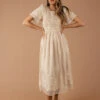 Juliette Smocked Lace Dress -Arla Fashion 7W4A6979