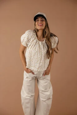 Wrinkle In Time Button Down Blouse -Arla Fashion 7W4A7085