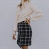 Face The Music Plaid Mini Skirt -Arla Fashion 7W4A9026 f1ef479d 6162 4539 814a d7151528e9db