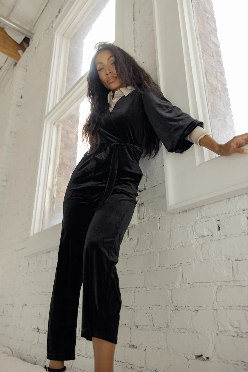 SALT Beverley Woods Velvet Jumpsuit 8 SALT Beverley Woods Velvet Jumpsuit - Image 6