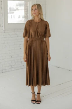 Genevieve Pleated Velvet Dress -Arla Fashion 7W4A9273 97e36621 757e 4f4b 8815 af08c086d4d5