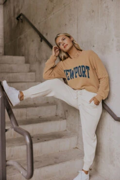 Highway 109 Tie Waist Joggers -Arla Fashion 7W4A9412