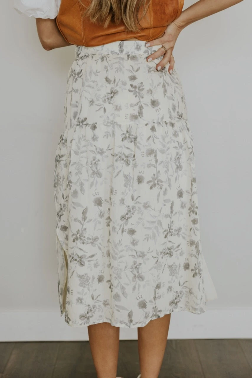 SALT Brookhaven Side Slit Tiered Skirt 8 SALT Brookhaven Side Slit Tiered Skirt - Image 6